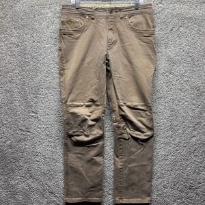Kuhl Free Rebel Mens 35x32 Utility Pants Vintage Patina Dye Canvas Distressed